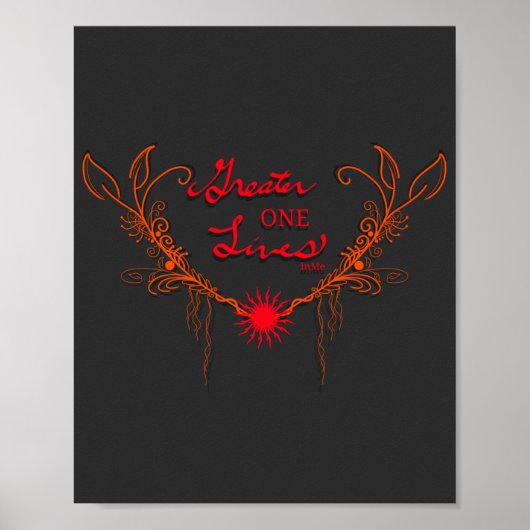 God leeft in mij poster (Voorkant)