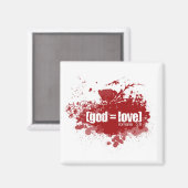 GOD = LIEFDE MAGNEET (Voorkant / Achterkant)