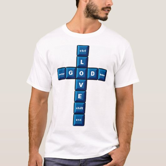 God liefhebben t-shirt (Voorkant)