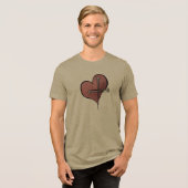 God liefhebben Tri-Blend shirt (Voorkant volledig)