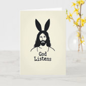 God Listens Thoughtful Card Kaart (Gele Bloem)