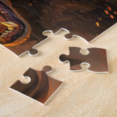 God Loki ontketende de Fenris Wolf Legpuzzel (Zijkant)
