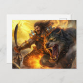 God Loki unchained the Fenris Wolfs Briefkaart (Voorkant / Achterkant)