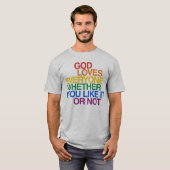 GOD LOVEERT IEDEREEN - T-SHIRT (Voorkant volledig)