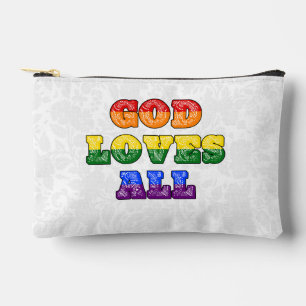"God Loves All" Homoseksueel/LGBTQIA+/Queer Christ Etui