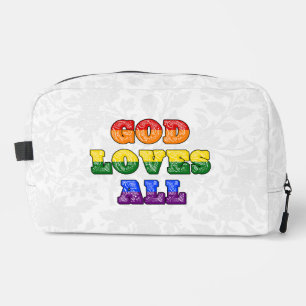 "God Loves All" Homoseksueel/LGBTQIA+/Queer Christ Toilettasje