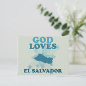 God Loves El Salvador Briefkaart (Staand voorkant)