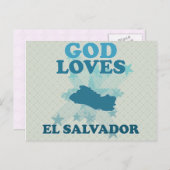 God Loves El Salvador Briefkaart (Voorkant / Achterkant)