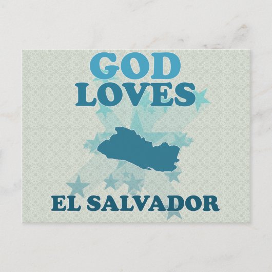 God Loves El Salvador Briefkaart (Voorkant)