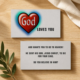 God Loves You Christelijk Visitekaartje