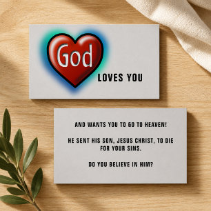 God Loves You Christelijk Visitekaartje