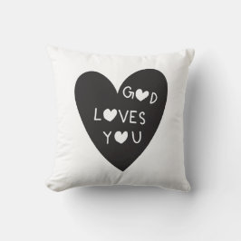 God loves you kussen