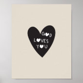 God loves you poster (Voorkant)