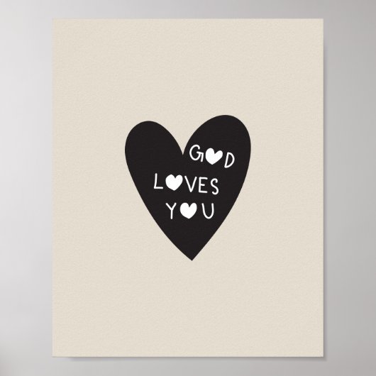 God loves you poster (Voorkant)