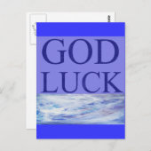 GOD LUCK BRIEFKAART (Voorkant / Achterkant)
