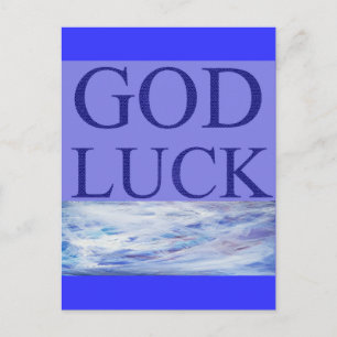 GOD LUCK BRIEFKAART