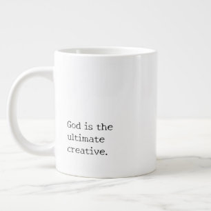 'God Maakt Geen Fouten.' Typografie Creatief Gesch Grote Koffiekop