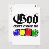 God maakt geen grapje briefkaart (Voorkant / Achterkant)
