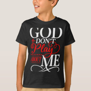 God maakt geen grapjes christelijk geloof religieu t-shirt