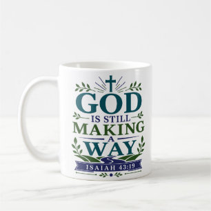 God Maakt Nog Steeds Een Weg Aanmoedigingscitaat Koffiemok