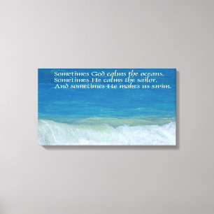 God maakt ons dramatisch schildoek canvas afdruk