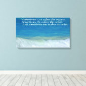 God maakt ons dramatisch schildoek canvas afdruk (Insitu (Houten vloer))