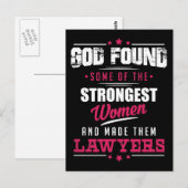 God maakte advocaten hilarisch beroep ontwerp briefkaart (Voorkant / Achterkant)