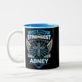 God Maakte De Sterkste En Noemde Ze Abney Tweekleurige Koffiemok