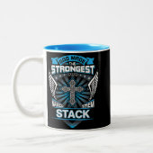 God Maakte De Sterkste En Noemde Ze Stack Tweekleurige Koffiemok (Links)