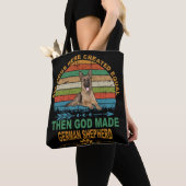 God maakte Duitse herder Tote Bag (Dichtbij)