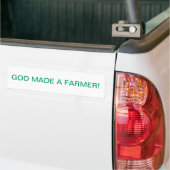 GOD MAAKTE EEN LANDBOUWER BUMPERSTICKER (Op Truck)