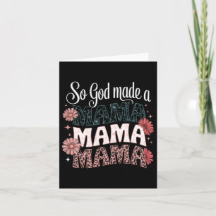 God Maakte Een Mama Bloemrijke Luipaard Gelukkige  Kaart