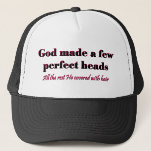 God maakte een paar perfecte hoofden trucker pet