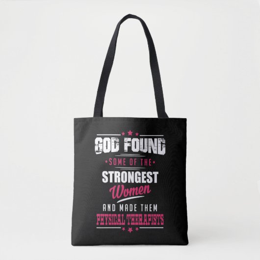 God maakte fysieke therapisten Hilarisch beroep Tote Bag (Voorkant)
