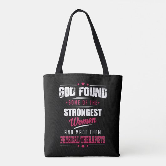 God maakte fysieke therapisten Hilarisch beroep Tote Bag (Achterkant)