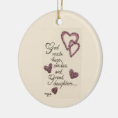 God maakte knuffels gekleurd gezegde keramisch orn keramisch ornament (Links)