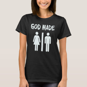 God maakte Mannen vrouwen Christelijk T-shirt