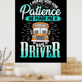 God maakte me een buschauffeur poster (Keuken)