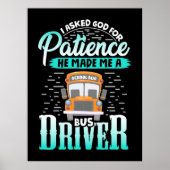 God maakte me een buschauffeur poster (Voorkant)