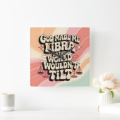 God maakte me Weegschaal decoratieve wandklok (Huis)