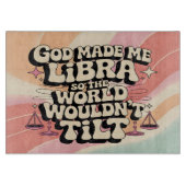 God maakte me Weegschaal snijplank (Voorkant)