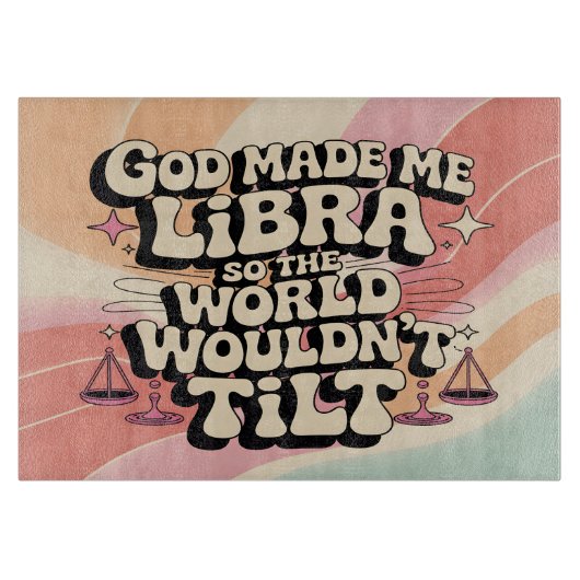 God maakte me Weegschaal snijplank (Voorkant)