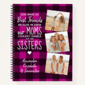 God maakte ons beste vriendinnen roze buffelfoto notitieboek (Voorkant)