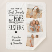 God maakte ons beste vriendschapsvriendschap Foto Sherpa Deken (Voorkant)