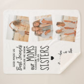 God maakte ons beste vriendschapsvriendschap Foto Sherpa Deken (Voorkant (horizontaal))