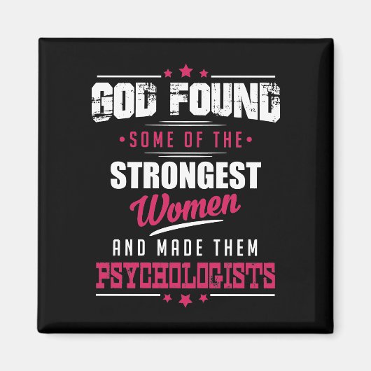 God maakte psychologen hilarisch beroep ontwerp magneet (Voorkant)