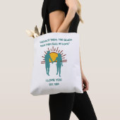 God maakte ze Strand Liefde Luxe Tote Bag (Dichtbij)