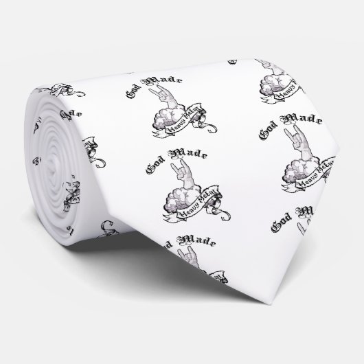 God maakte zware metalen stropdas (Opgerold)