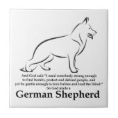 God Made a Shepherd Tegeltje (Voorkant)