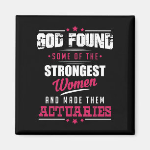 God Made Actuaries Hilarious Profession Design Magneet